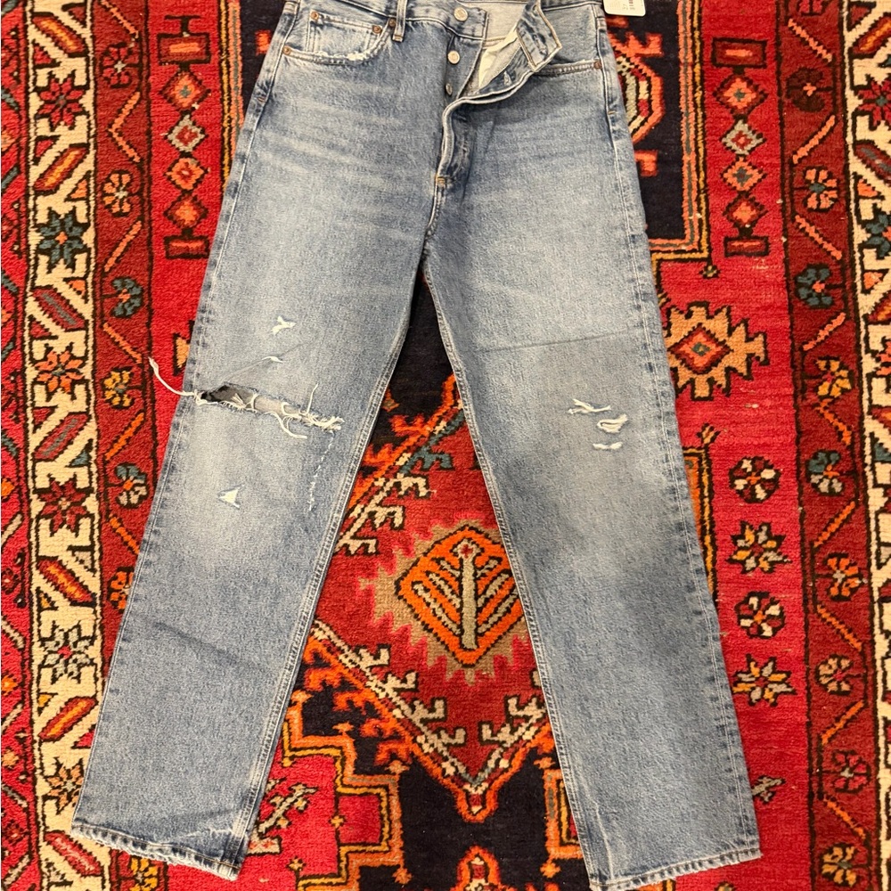 NWT Agolde Light Blue Straight Leg Jeans